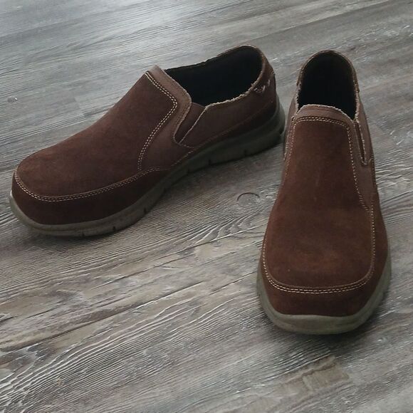 Hytest Brown Mens Blake Steel Toe Slip On Shoes  Sz 13W worn once EUC main image 4